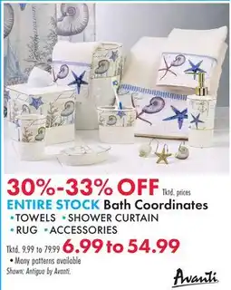 Boscov's ENTIRE STOCK Bath Coordinates offer