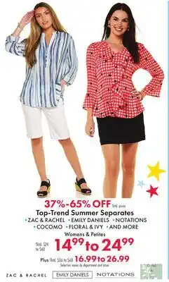Boscov's Top-Trend Summer Separates offer