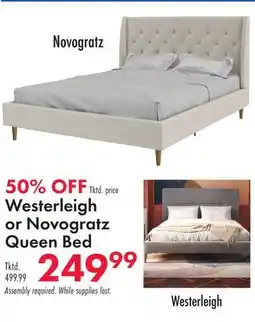 Boscov's Westerleigh or Novogratz Queen Bed offer