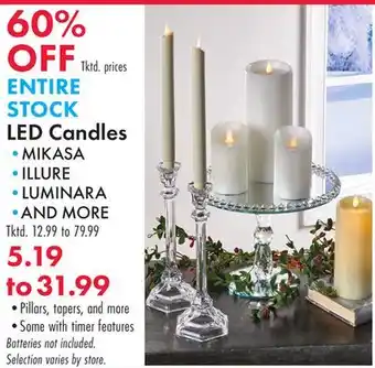 Boscov's LED Candles offer