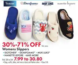 Boscov's Womens Slippers offer