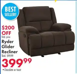 Boscov's Ryder Glider Recliner offer