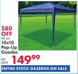 Boscov's 10x10 Pop-Up Gazebo offer