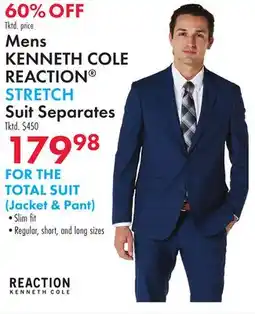 Boscov's Mens KENNETH COLE REACTION STRETCH Suit Separates offer