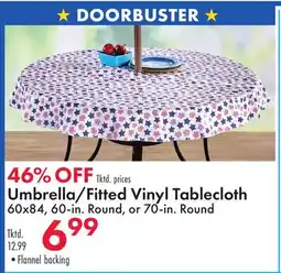Boscov's Umbrella/Fitted Vinyl Tablecloth offer