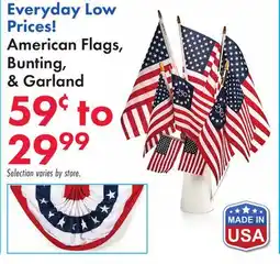 Boscov's American Flags, Bunting, & Garland offer