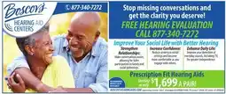 Boscov's Prescription Fit Hearing Aids offer