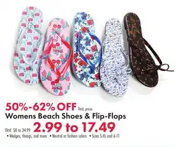 Boscov's Womens Beach Shoes & Flip-Flops offer