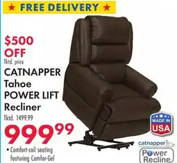Boscov's CATNAPPER Tahoe POWER LIFT Recliner offer