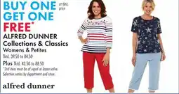 Boscov's ALFRED DUNNER Collections & Classics offer