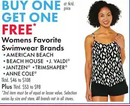 Boscov's Womens Favorite Swimwear Brands offer