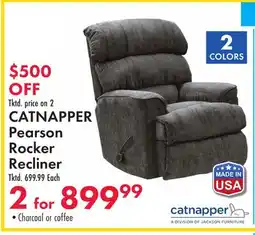 Boscov's CATNAPPER Pearson Rocker Recliner offer