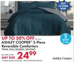 Boscov's ASHLEY COOPER 3-Piece Reversible Comforters offer