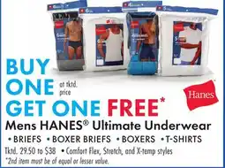 Boscov's Mens HANES Ultimate Underwear offer