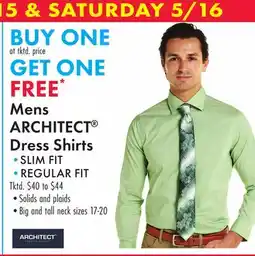 Boscov's Mens ARCHITECT Dress Shirts offer