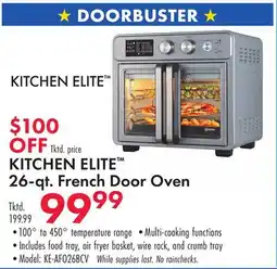 Boscov's KITCHEN ELITE 26-qt. French Door Oven offer