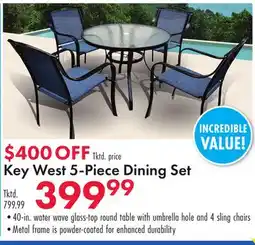 Boscov's Key West 5-Piece Dining Set offer