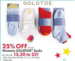 Boscov's Womens GOLDTOE Socks offer
