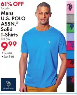 Boscov's Mens U.S POLO ASSN. Solid T-Shirts offer
