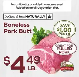 DeCicco & Sons Boneless Pork Butt offer