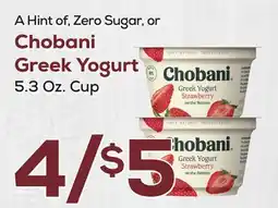 DeCicco & Sons Chobani Greek Yogurt offer