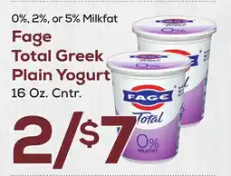 DeCicco & Sons Fage Total Greek Plain Yogurt offer