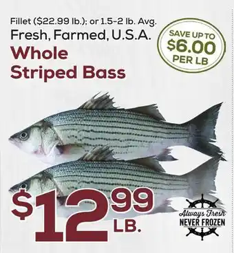 DeCicco & Sons Whole Striped Bass offer