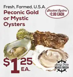 DeCicco & Sons Peconic Gold or Mystic Oysters offer