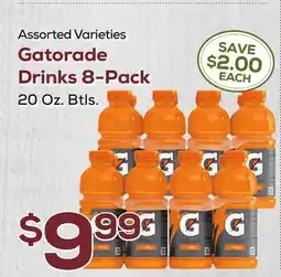 DeCicco & Sons Gatorade Drinks 8-Pack offer