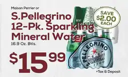 DeCicco & Sons S. Pellegrino 12-Pk. Sparkling Mineral Water offer