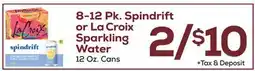 DeCicco & Sons Spindrift or La Croix Sparkling Water offer