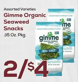 DeCicco & Sons Gimme Organic Seaweed Snacks offer