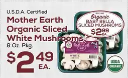 DeCicco & Sons Mother Earth Organic Sliced White Mushrooms offer