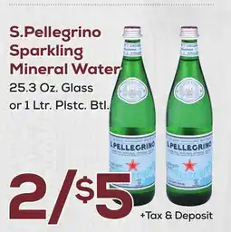 DeCicco & Sons S. Pellegrino Sparkling Mineral Water offer