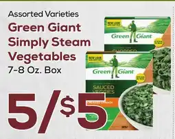 DeCicco & Sons Green Giant Simply Steam Vegetables offer