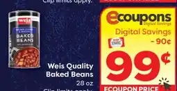 Weis Markets Weis Quality Baked Beans offer