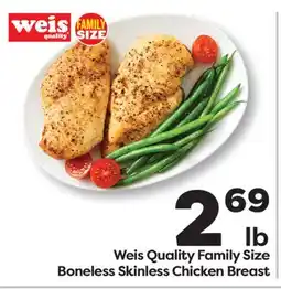Weis Markets Weis Quality Family Size Boneless Skinless Chicken Breast offer