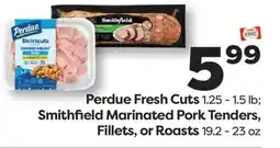 Weis Markets Perdue Fresh Cuts 1.25-1.5 lb Smithfield Marinated Pork Tenders, Fillets, or Roasts 19.2-23 oz offer