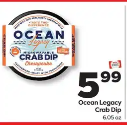 Weis Markets Ocean Legacy Crab Dip offer