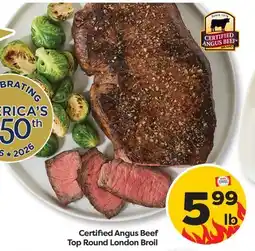 Weis Markets Certified Angus Beef Top Round London Broil offer