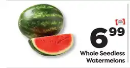 Weis Markets Whole Seedless Watermelons offer