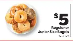 Weis Markets Regular or Junior Size Bagels offer