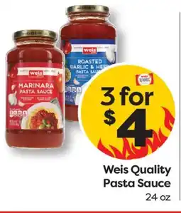 Weis Markets Weis Quality Pasta Sauce offer