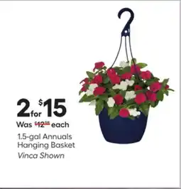 Lowe's 1.5-gal Annuals Hanging Basket offer