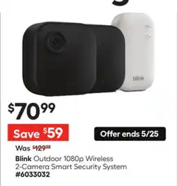 Lowe's Blink Outdoor 1080p Wireless 2-Camera Smart Security System offer