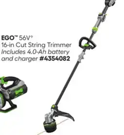 Lowe's EGO 56VG 16-in Cut String Trimmer offer