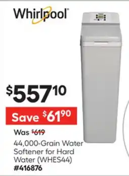 Lowe's 44,000-Grain Water Softener for Hard Water (WHES44) offer