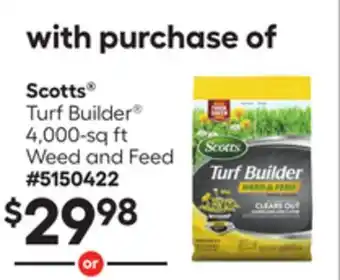 Lowe's Turf Builder 4,000-sq ft Weed and Feed offer