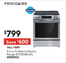 Lowe's 5.3-cu ft Slide-In Electric Range offer
