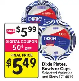 Stop&Shop Dixie Plates, Bowls or Cups offer